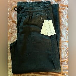 Athleta Cabo linen wide leg pants